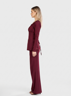 Burgundy Leona Suit