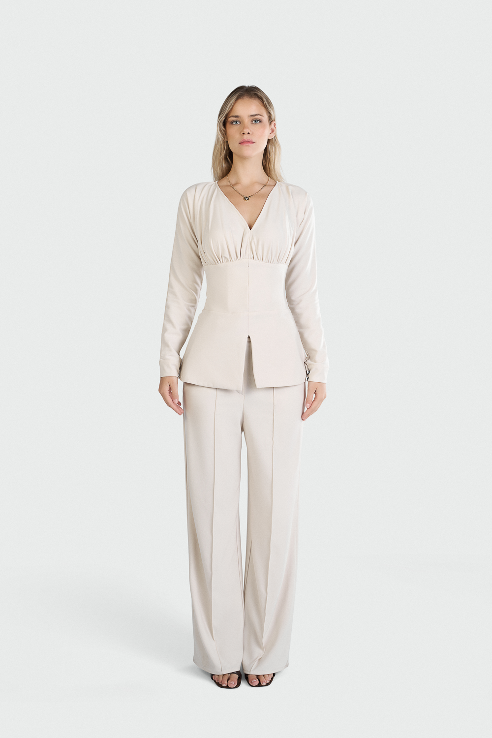 Light Beige Leona Suit