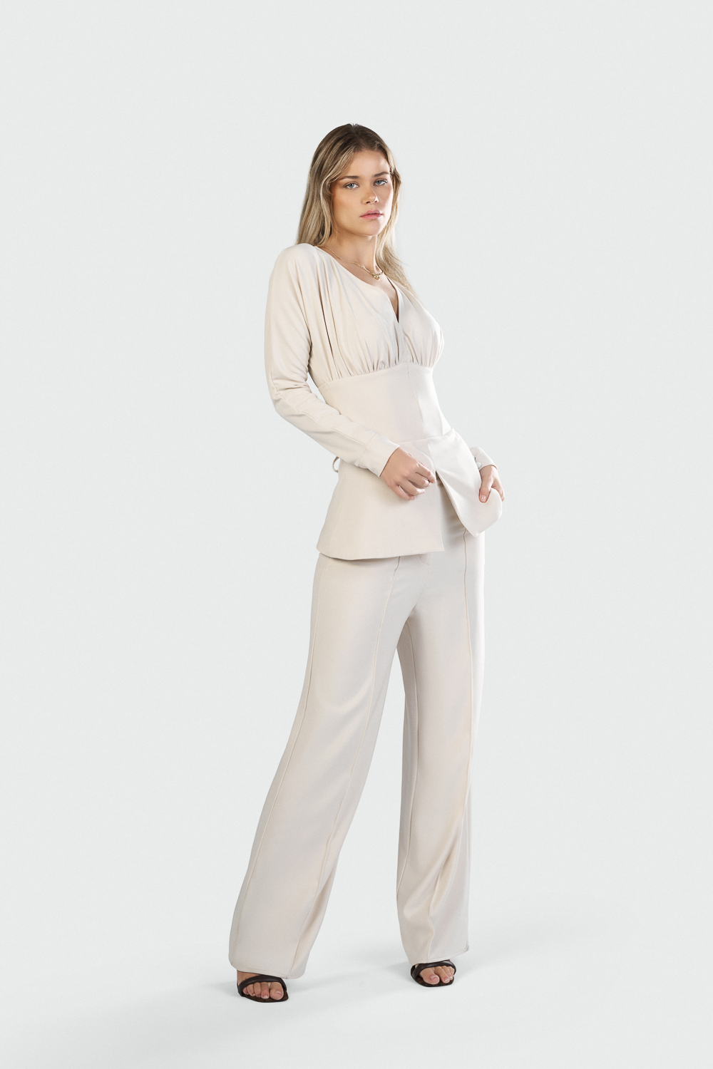 Light Beige Leona Suit